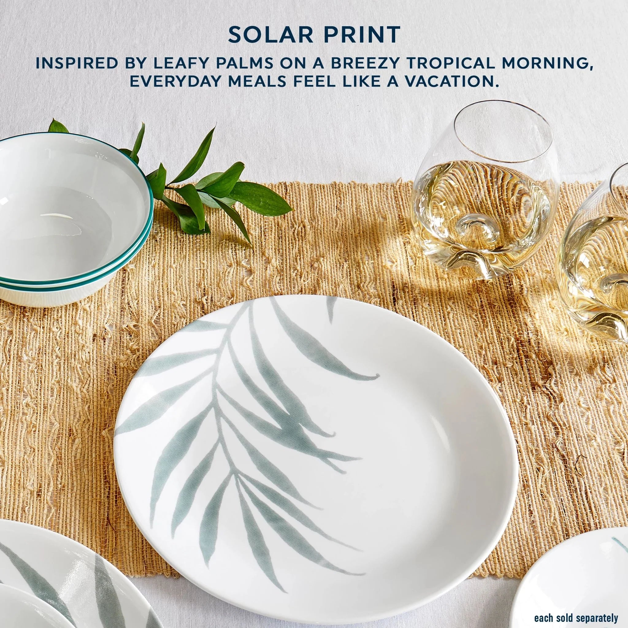 Corelle Modern Dinnerware Corelle? Solar Print 8.5 Salad Plate, EXCLUSIVE - Image 7