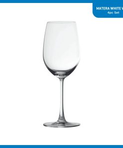 Alternative view of Corelle Modern Dinnerware Ocean Glass Matera White Wine Glasses (4-Pieces), 14-ounce, dishwasher safe