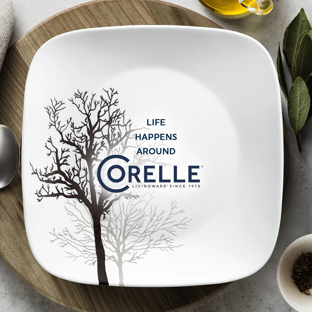 Corelle Modern Dinnerware Corelle? Timber Shadows 12-piece Dinnerware Set, Service for 4 - Image 4