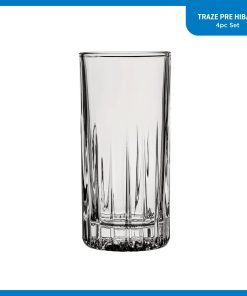 Alternative view of Corelle Modern Dinnerware Ocean Glass Traze PRE Highball Glasses (4-Pieces), 12-ounce, Dishwasher Safe