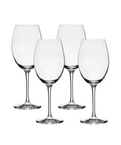 Corelle Modern Dinnerware Lucaris Bangkok Bliss Cabernet Glasses (4-Pieces), 16-ounce, Dishwasher Safe, Lead-free Crystalline