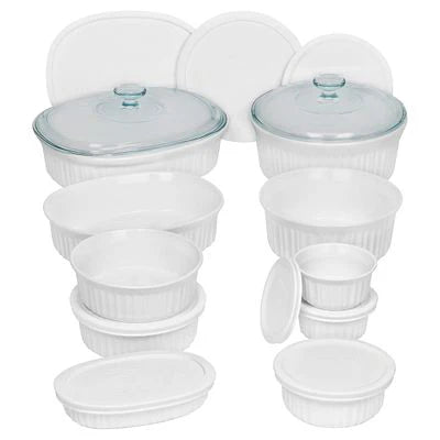 Corelle Modern Dinnerware CorningWare? French White? 20-piece Bakeware Set