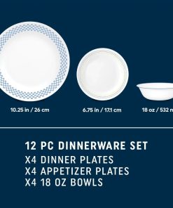 Alternative view of Corelle Modern Dinnerware Corelle? Amelia 12-piece Dinnerware Set, Service for 4