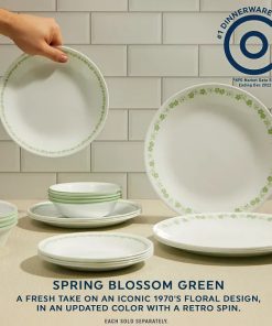 Alternative view of Corelle Modern Dinnerware Corelle? Spring Blossom Green 8.5 Salad Plate