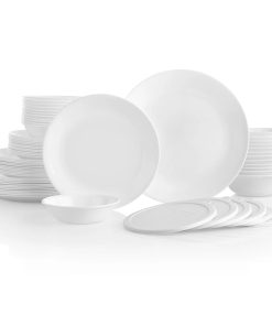 Corelle Modern Dinnerware Corelle? Winter Frost White 66-piece Dinnerware Set, Service for 12